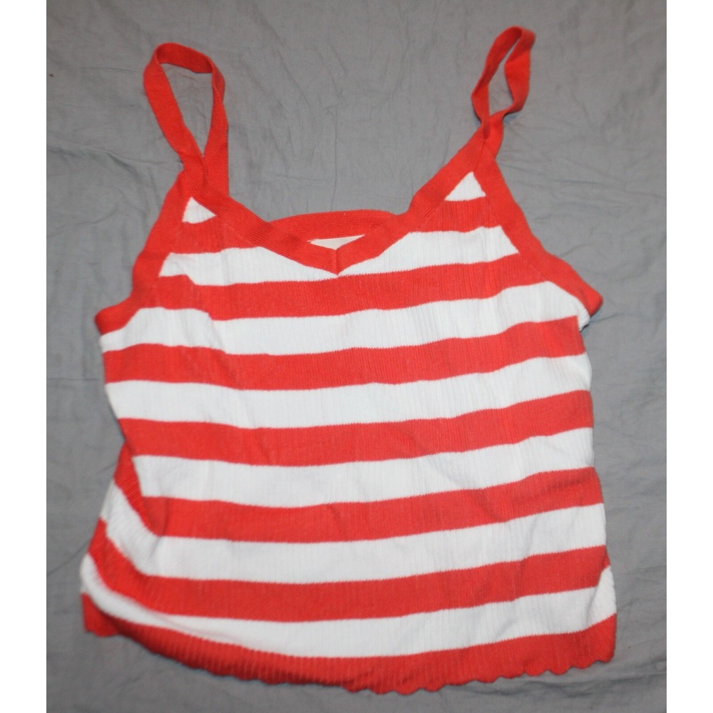 Women's Sweater Tank Top - Universal Thread Orange Striped size XXL NEW